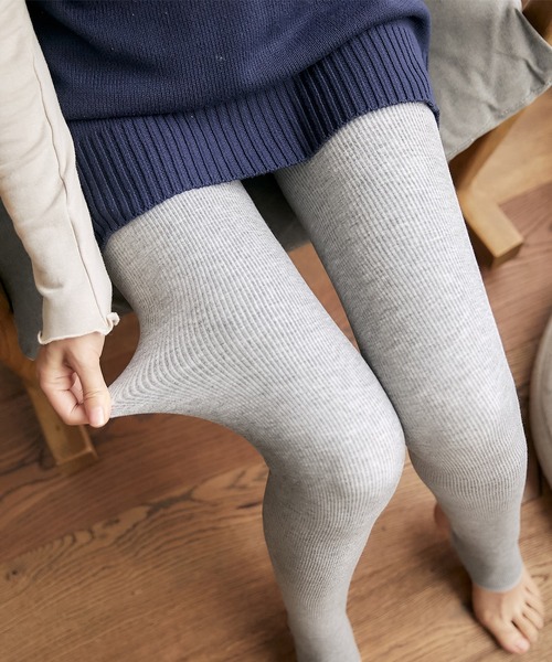 Jasmine Grandiflorum（ジャスミングランディフローラム）の「【Jasmine】厚手裏起毛コットン暖かハイウエストタイツ（タイツ/ストッキング・レディース・ライトグレー/ブラック系その他2/ブラック系その他/グレー系その他/グレー系その他2/グレー・FREE）」の22枚目の写真