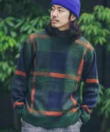 URBAN RESEARCH Sonny Label | チェックジャガードニットプルオーバー(ニット/セーター)