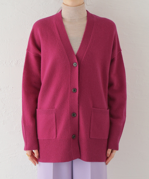 JOURNAL STANDARD 23AWウールカシミヤクルーネックカーディガン