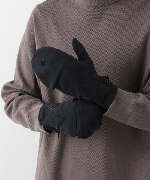 Asrabbit(エーズラビット)の「【Rab/ラブ】Infinium Windproof Convertible Mitt(手袋・メンズ・ブラック・SMALL/MEDIUM)」の12枚目の写真