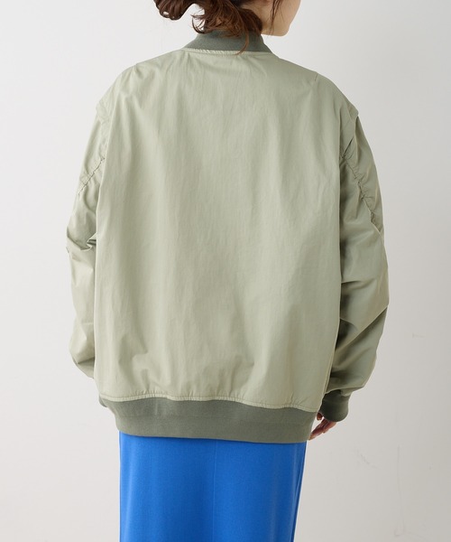 PUAL CE CIN（ピュアルセシン）の「2WAY MA-1（MA-1・レディース・ライトベージュ/カーキ・FREE）」の17枚目の写真