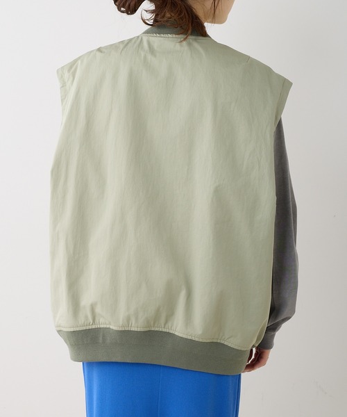 PUAL CE CIN（ピュアルセシン）の「2WAY MA-1（MA-1・レディース・ライトベージュ/カーキ・FREE）」の15枚目の写真