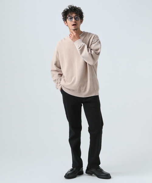 BAYFLOW(ベイフロー)の「スノーウォッシュプリントスウェット(スウェット・メンズ・オフホワイト/ベージュ/ネイビー/イエロー/オレンジ・MEDIUM/LARGE)」の18枚目の写真