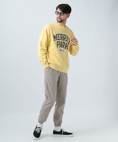 BAYFLOW(ベイフロー)の「スノーウォッシュプリントスウェット(スウェット・メンズ・オフホワイト/ベージュ/ネイビー/イエロー/オレンジ・MEDIUM/LARGE)」の19枚目の写真