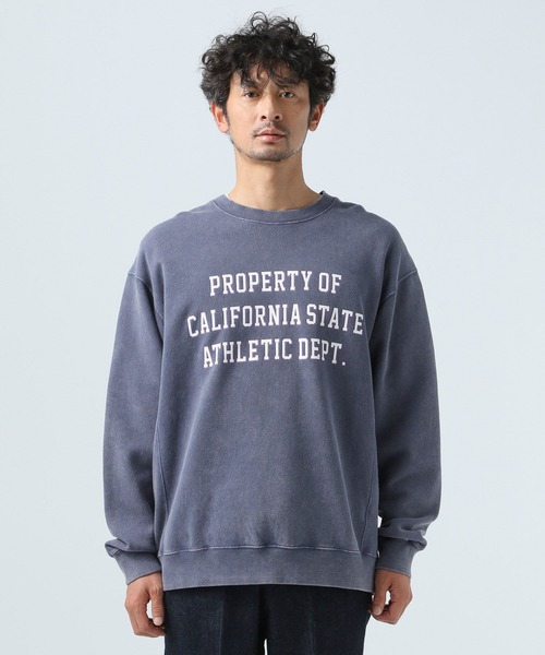 BAYFLOW(ベイフロー)の「スノーウォッシュプリントスウェット(スウェット・メンズ・オフホワイト/ベージュ/ネイビー/イエロー/オレンジ・MEDIUM/LARGE)」の22枚目の写真