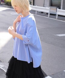 Ray BEAMS | Champion × Ray BEAMS / 別注 ショート スリーブ Tシャツ(Tシャツ/カットソー)