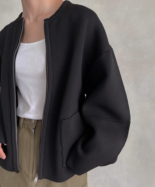 hellam（へラム）の「オーバーサイズニットブルゾン（ブルゾン）」 - WEAR