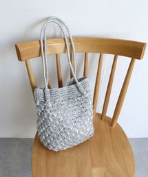 MIAN  | フィルム糸編みロングハンドルトート(トートバッグ)