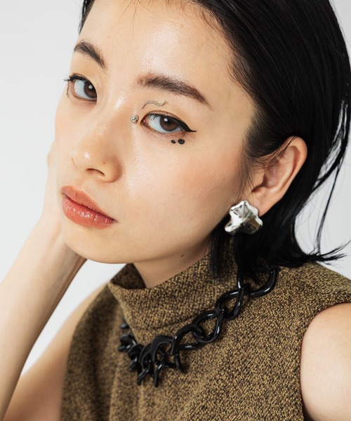 UNITED TOKYO（ユナイテッドトウキョウ）の「プレリュードフリルワンピース（ドレス・レディース・インディゴブルー/ブラウン・FREE）」の8枚目の写真