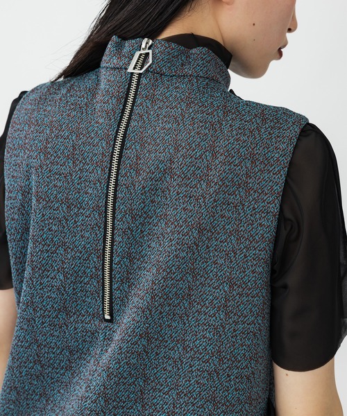 UNITED TOKYO（ユナイテッドトウキョウ）の「プレリュードフリルワンピース（ドレス・レディース・インディゴブルー/ブラウン・FREE）」の15枚目の写真