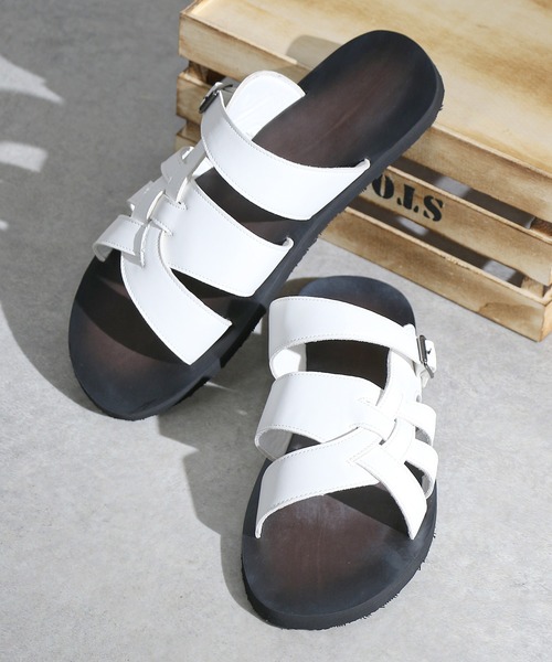 AAA+（サンエープラス）の「ストラップサンダル スライドサンダル（サンダル・メンズ・ホワイト系3/ホワイト系5/ブラック系2/ブラック系4/ホワイト系1/ホワイト系2/ブラック系6/ブラック系8/ホワイト系4/ブラック系1/ブラック系3/ブラック系その他/ブラック系5/ホワイト系6/ホワイト系8/ホワイト系7/ブラック系7・L/LL/M）」の22枚目の写真