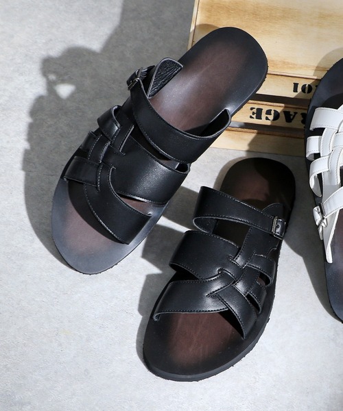 AAA+（サンエープラス）の「ストラップサンダル スライドサンダル（サンダル・メンズ・ホワイト系3/ホワイト系5/ブラック系2/ブラック系4/ホワイト系1/ホワイト系2/ブラック系6/ブラック系8/ホワイト系4/ブラック系1/ブラック系3/ブラック系その他/ブラック系5/ホワイト系6/ホワイト系8/ホワイト系7/ブラック系7・L/LL/M）」の21枚目の写真