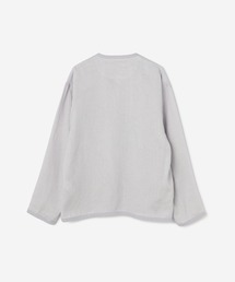 ダントン　リネン ノーカラー シャツカーディガン 40 チャコールグレー　メンズ Danton 「DANTON」 カーディガン 40 チャコール メンズ
