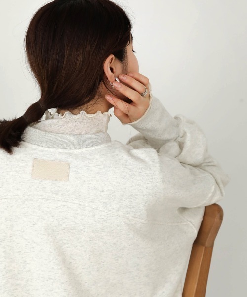 Bab(バブ)の「刺繍ロゴスウェットトップス(スウェット・レディース・アイボリー/杢グレー/チャコールグレー・FREE)」の22枚目の写真