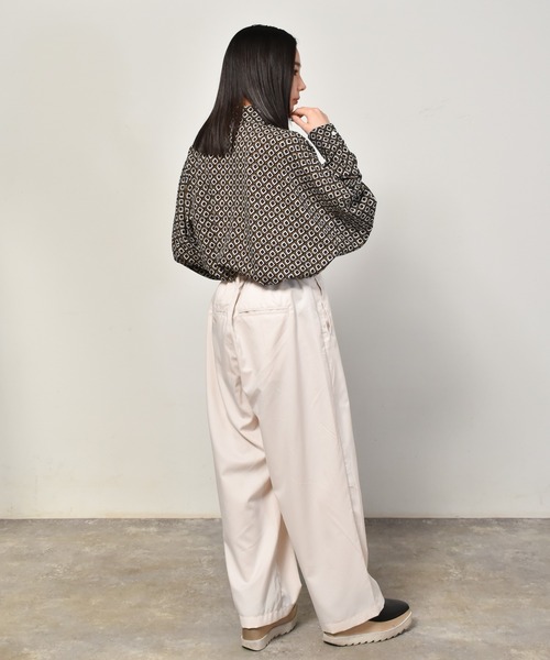 Starting Over(スターティングオーバー)の「TRワイドアンクルパンツ(スラックス・メンズ・サックスブルー/ブラック/オフホワイト/グリーン/モカ/ベージュ・M/L/XL)」の18枚目の写真