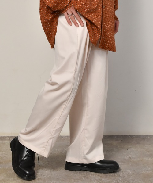 Starting Over(スターティングオーバー)の「TRワイドアンクルパンツ(スラックス・メンズ・サックスブルー/ブラック/オフホワイト/グリーン/モカ/ベージュ・M/L/XL)」の20枚目の写真