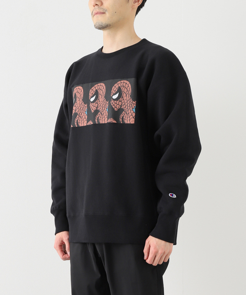 Champion（チャンピオン）の「【SPIDER-MAN】CHAMPION 別注リバースウィーブ クルーネックスウェット（スウェット・メンズ・ホワイト/チャコールグレー/ブラック/アイボリー・LARGE/MEDIUM/X-LARGE）」の9枚目の写真