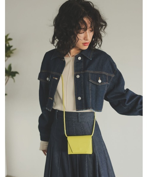 [2023S/SCOLLECTION]リサイクルコットンダメージショートデニムジャケット