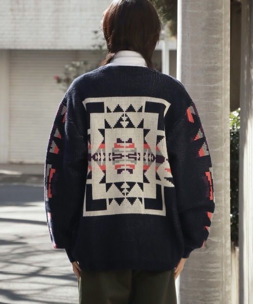 売れ筋がひクリスマスプレゼント！ PENNEYS（ぺニーズ）の「PENNEYS/ペニーズ NATIVE CARDIGAN トップス
