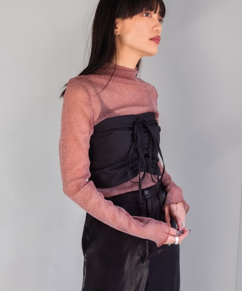sahara（サハラ）の「Gather Bustier（その他トップス・レディース・ブラック/カーキ/ホワイト・FREE）」の14枚目の写真