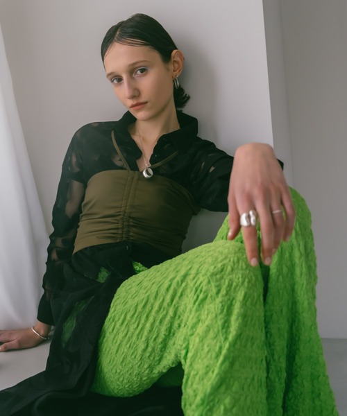 sahara（サハラ）の「Gather Bustier（その他トップス・レディース・ブラック/カーキ/ホワイト・FREE）」の17枚目の写真