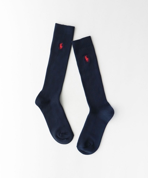 POLO RALPH LAUREN(ポロ ラルフ ローレン)の「POLO RALPH LAUREN 32cm丈 ワンポイントスクールソックス 03217507(ソックス/靴下・レディース・ホワイト×ネイビー/ブラック×グレー/ブラック×ホワイト/ネイビー系1/ネイビー系2/ネイビー×ホワイト・22-24cm)」の13枚目の写真