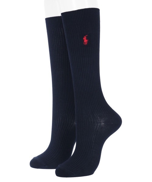 POLO RALPH LAUREN(ポロ ラルフ ローレン)の「POLO RALPH LAUREN 32cm丈 ワンポイントスクールソックス 03217507(ソックス/靴下・レディース・ホワイト×ネイビー/ブラック×グレー/ブラック×ホワイト/ネイビー系1/ネイビー系2/ネイビー×ホワイト・22-24cm)」の16枚目の写真