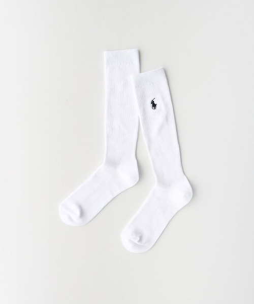 POLO RALPH LAUREN(ポロ ラルフ ローレン)の「POLO RALPH LAUREN 32cm丈 ワンポイントスクールソックス 03217507(ソックス/靴下・レディース・ホワイト×ネイビー/ブラック×グレー/ブラック×ホワイト/ネイビー系1/ネイビー系2/ネイビー×ホワイト・22-24cm)」の7枚目の写真