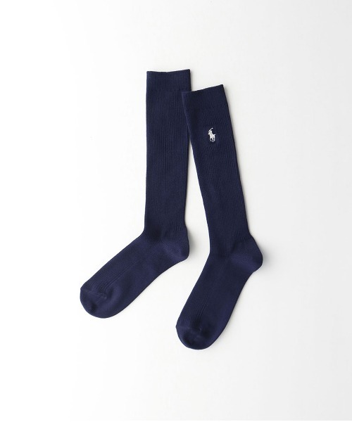 POLO RALPH LAUREN(ポロ ラルフ ローレン)の「POLO RALPH LAUREN 32cm丈 ワンポイントスクールソックス 03217507(ソックス/靴下・レディース・ホワイト×ネイビー/ブラック×グレー/ブラック×ホワイト/ネイビー系1/ネイビー系2/ネイビー×ホワイト・22-24cm)」の10枚目の写真