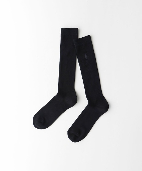 POLO RALPH LAUREN(ポロ ラルフ ローレン)の「POLO RALPH LAUREN 32cm丈 ワンポイントスクールソックス 03217507(ソックス/靴下・レディース・ホワイト×ネイビー/ブラック×グレー/ブラック×ホワイト/ネイビー系1/ネイビー系2/ネイビー×ホワイト・22-24cm)」の8枚目の写真