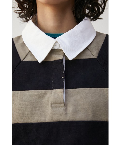 tシャツ 「PLUS」RUGGER SHORT TOPS/「PLUS」ラガーショートトップス レディース PLUS（プラス）の「【PLUS】RUGGER SHORT TOPS/【PLUS】ラガー