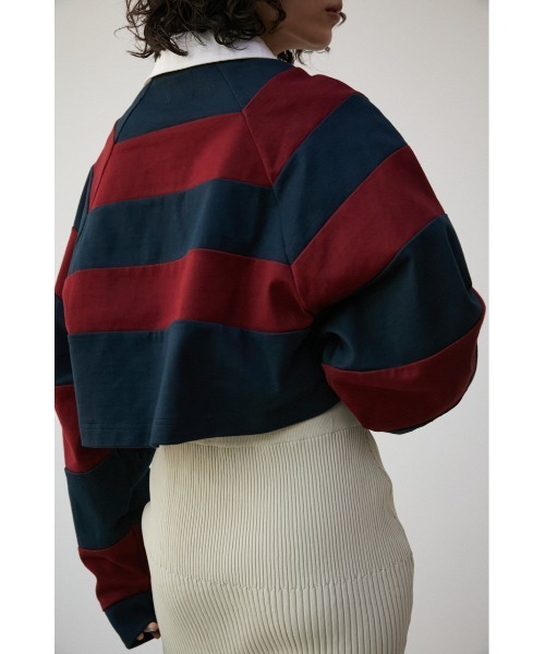 tシャツ 「PLUS」RUGGER SHORT TOPS/「PLUS」ラガーショートトップス レディース PLUS（プラス）の「【PLUS】RUGGER SHORT TOPS/【PLUS】ラガー