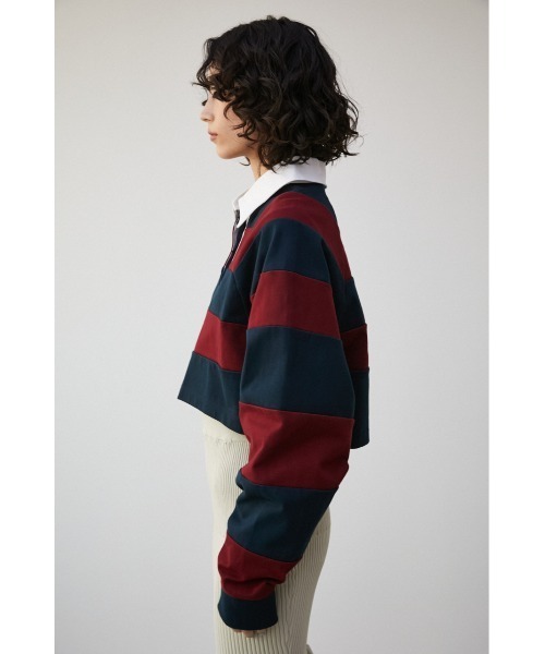tシャツ 「PLUS」RUGGER SHORT TOPS/「PLUS」ラガーショートトップス レディース PLUS（プラス）の「【PLUS】RUGGER SHORT TOPS/【PLUS】ラガー