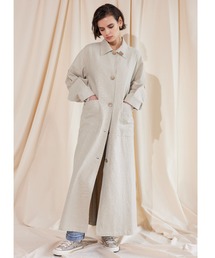 ALEXIA STAM | Tuck Sleeve Soutien Collar Coat /タックスリーブステンカラーコート(ステンカラーコート)