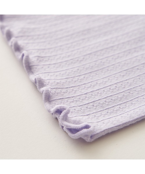 Lycee mine（リセマイン）の「【ラインフラワーメッシュ】メロー7分丈レギンス（レギンス/スパッツ・キッズ・エメラルド/ライトベージュ/ラベンダー/ブラック・110cm/120cm/140cm/100cm/150cm/130cm）」の8枚目の写真