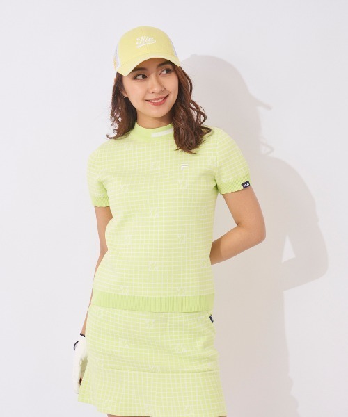 FILA GOLF(フィラゴルフ )の「【FILA GOLF:フィラゴルフ】レディースモックネックシャツ(シャツ/ブラウス・レディース・ブラック/ライトグリーン/ラベンダー・X-LARGE/MEDIUM/LARGE/SMALL)」の13枚目の写真