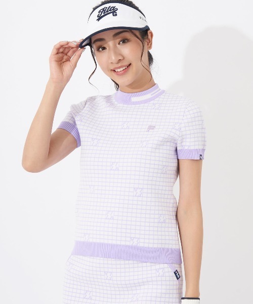 FILA GOLF(フィラゴルフ )の「【FILA GOLF:フィラゴルフ】レディースモックネックシャツ(シャツ/ブラウス・レディース・ブラック/ライトグリーン/ラベンダー・X-LARGE/MEDIUM/LARGE/SMALL)」の22枚目の写真