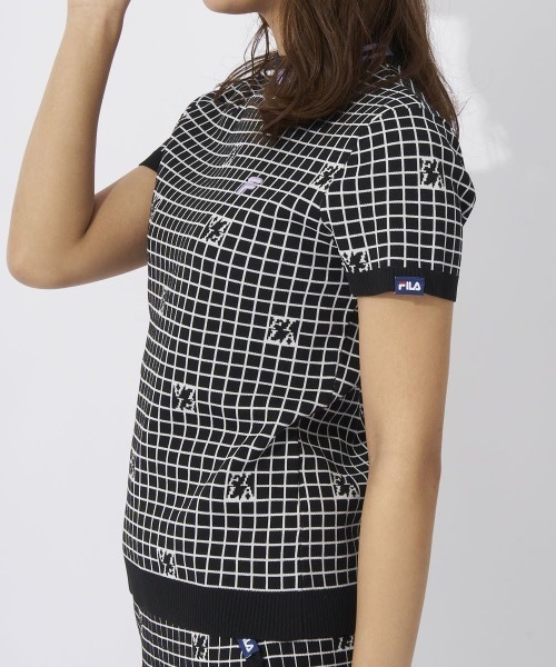 FILA GOLF(フィラゴルフ )の「【FILA GOLF:フィラゴルフ】レディースモックネックシャツ(シャツ/ブラウス・レディース・ブラック/ライトグリーン/ラベンダー・X-LARGE/MEDIUM/LARGE/SMALL)」の6枚目の写真
