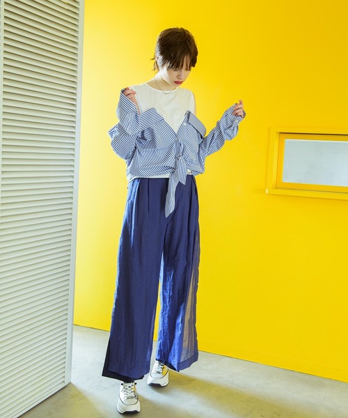 オブリ obli シャツドッキングプルオーバー シャツドッキングプルオーバー|allureville OFFICIAL SITE
