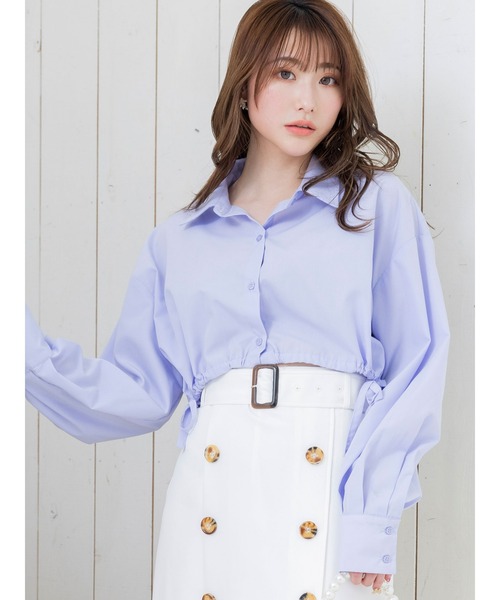 DURAS トレンチ風スリット入りロングスカート DURAS（デュラス）の「トレンチ風スリット入りロングスカート