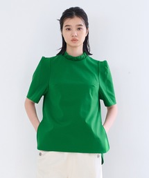 LANVIN en Bleu | ポンチギャザーネックブラウス(シャツ/ブラウス)