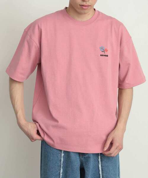 SENSE OF PLACE by URBAN RESEARCH（センスオブプレイスバイアーバンリサーチ）の「『ユニセックス』ポップアートシシュウTシャツ(5分袖)A（Tシャツ/カットソー・メンズ・ブラック/ホワイト/ピンク・LARGE/MEDIUM）」の10枚目の写真