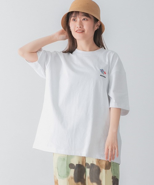 SENSE OF PLACE by URBAN RESEARCH（センスオブプレイスバイアーバンリサーチ）の「『ユニセックス』ポップアートシシュウTシャツ(5分袖)A（Tシャツ/カットソー・メンズ・ブラック/ホワイト/ピンク・LARGE/MEDIUM）」の13枚目の写真