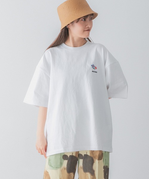 SENSE OF PLACE by URBAN RESEARCH（センスオブプレイスバイアーバンリサーチ）の「『ユニセックス』ポップアートシシュウTシャツ(5分袖)A（Tシャツ/カットソー・メンズ・ブラック/ホワイト/ピンク・LARGE/MEDIUM）」の14枚目の写真