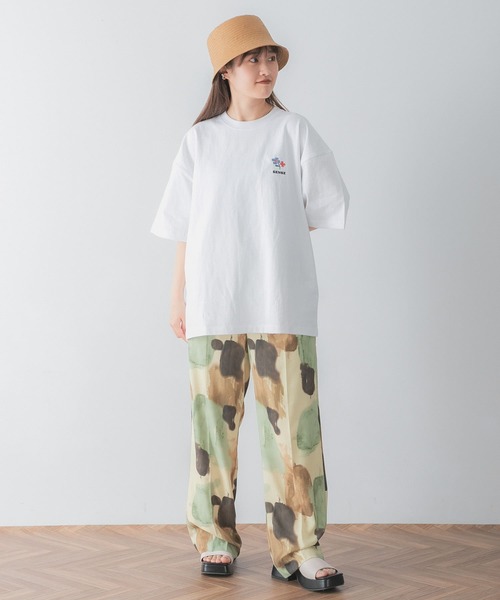 SENSE OF PLACE by URBAN RESEARCH（センスオブプレイスバイアーバンリサーチ）の「『ユニセックス』ポップアートシシュウTシャツ(5分袖)A（Tシャツ/カットソー・メンズ・ブラック/ホワイト/ピンク・LARGE/MEDIUM）」の15枚目の写真