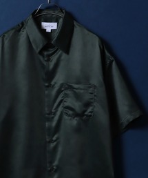 ANPAS | Satin Total Pattern Print Oversized Shirt/サテン 総柄プリント オーバーサイズ とろみシャツ(シャツ/ブラウス)