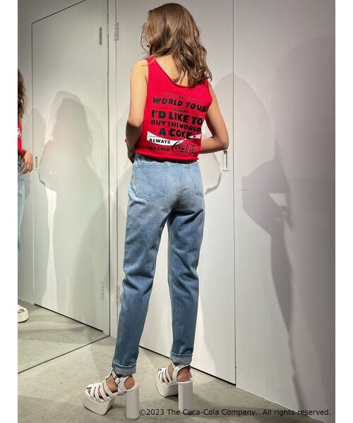 GYDA(ジェイダ)の「Coca-Cola LOOSE ショートタンクトップ(タンクトップ・レディース・ブラック/レッド/オフホワイト・FREE)」の22枚目の写真