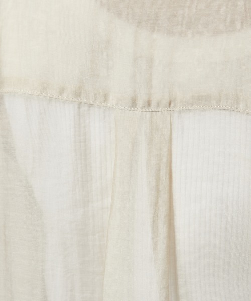 GEVS.（ジェイヴィス）の「＜大きいサイズ＞ シアーパフスリーブブラウス GEVS.（シャツ/ブラウス・レディース・ブラック/クリーム・4L/L/5L/3L/LL）」の16枚目の写真