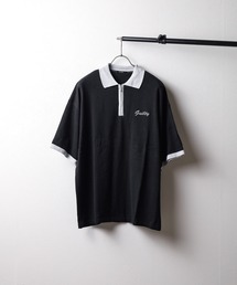 Bling Leads（ブリングリーズ）の「《Bling leads》サマーニット ハーフジップポロシャツ（ポロシャツ）」