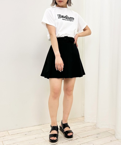 INGNI（イング）の「ふくれ刺しゅうロゴTシャツ（Tシャツ/カットソー・レディース・ホワイト×ピンク/ライトグリーン系1/ホワイト×ブルー/ホワイト×ブラック・M）」の21枚目の写真